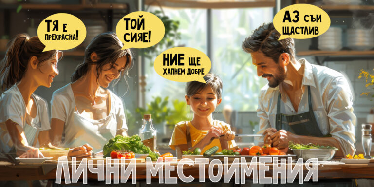 Лични местоимения - аз, ти, той, тя, то, ние, вие и те