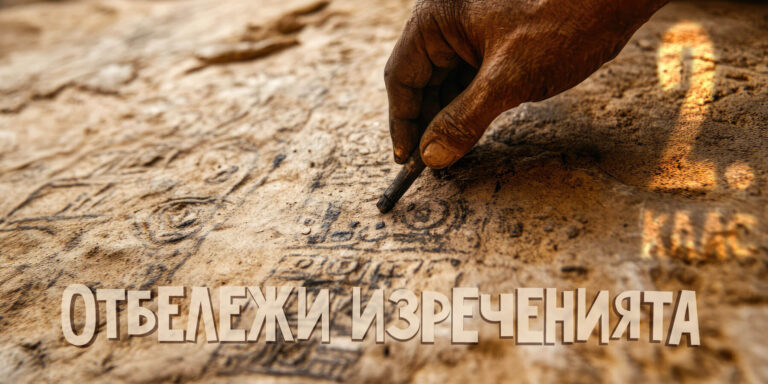 Определяне и отбелязване на изречения